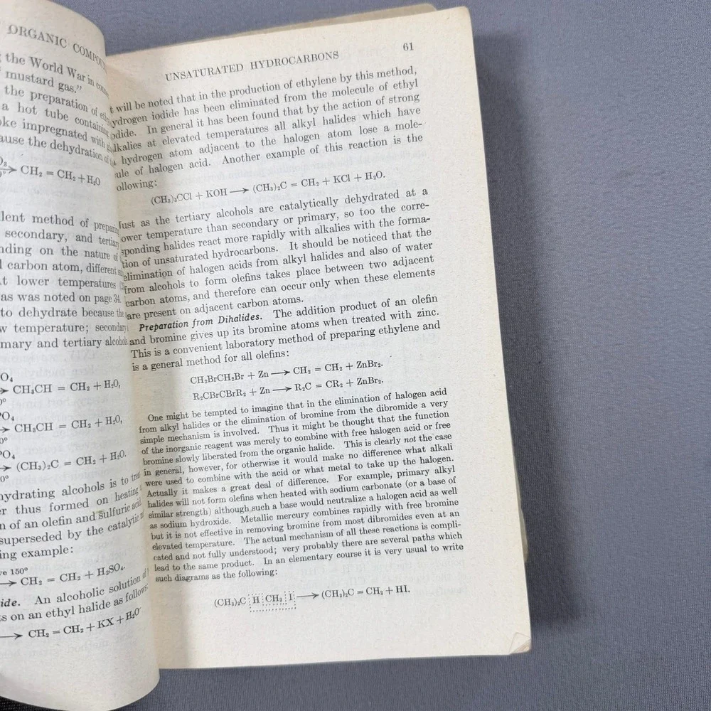 James Bryant Conant Chemistry of Organic Compounds PB 1944 USAFI EM 454 Science